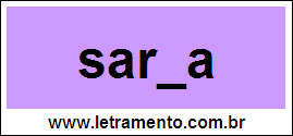 Palavra Sarda Para Completar Com a Consoante D