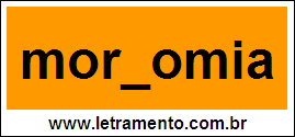 Palavra Mordomia Para Completar Com a Letra D
