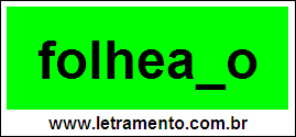 Palavra Folheado Para Completar Com a Consoante D