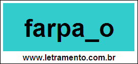 Palavra Farpado Para Completar Com a Letra D
