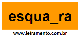 Palavra Esquadra Para Completar Com a Letra D
