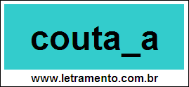 Palavra Coutada Para Completar Com a Letra D