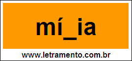 Palavra Mídia Para Completar Com a Letra D