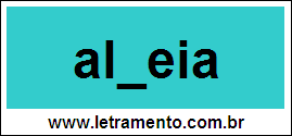 Palavra Aldeia Para Completar Com a Letra D
