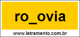 Palavra Rodovia Para Completar Com a Consoante D