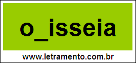 Palavra Odisseia Para Completar Com a Letra D