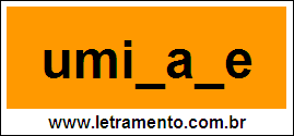 Palavra Umidade Para Completar Com a Letra D