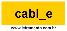 Palavra Cabide Para Completar Com a Consoante D