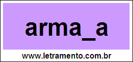 Palavra Armada Para Completar Com a Consoante D