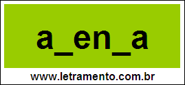 Palavra Adenda Para Completar Com a Letra D