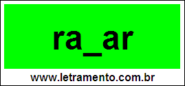 Palavra Radar Para Completar Com a Consoante D