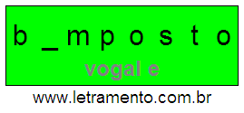 Letramento Palavra Bemposto Com a Vogal A