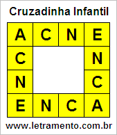 Cruzadinha Infantil Acne