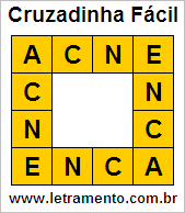 Cruzadinha Fácil Acne