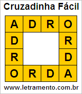 Cruzadinha Fácil Adro