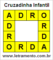 Cruzadinha Infantil Adro