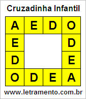 Cruzadinha Infantil Aedo