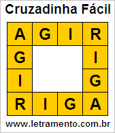 Cruzadinha Fácil Agir