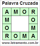 Palavra Cruzada Amor