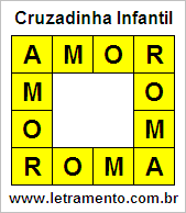 Cruzadinha Infantil Amor