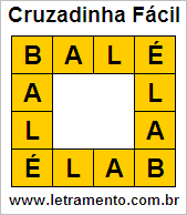 Cruzadinha Fácil Balé