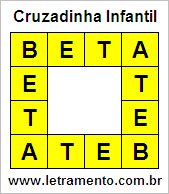 Cruzadinha Infantil Beta