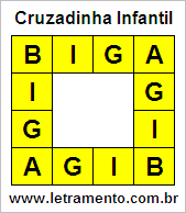 Cruzadinha Infantil Biga