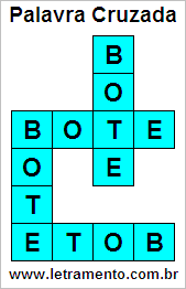 Palavra Cruzada Bote