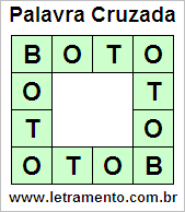 Palavra Cruzada Boto