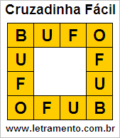 Cruzadinha Fácil Bufo