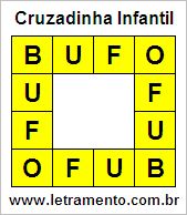 Cruzadinha Infantil Bufo