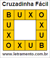 Cruzadinha Fácil Buxo