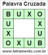 Palavra Cruzada Buxo