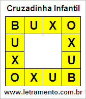 Cruzadinha Infantil Buxo