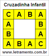 Cruzadinha Infantil Caba