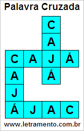 Palavra Cruzada Cajá