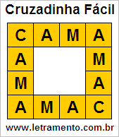 Cruzadinha Fácil Cama