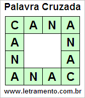 Palavra Cruzada Cana