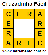 Cruzadinha Fácil Cera