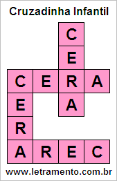 Cruzadinha Infantil Cera