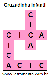 Cruzadinha Infantil Cica