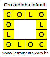 Cruzadinha Infantil Colo