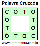 Palavra Cruzada Cotó