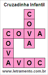 Cruzadinha Infantil Cova