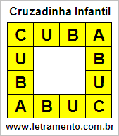 Cruzadinha Infantil Cuba