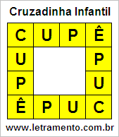 Cruzadinha Infantil Cupê