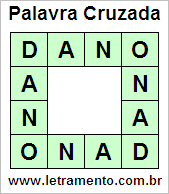 Palavra Cruzada Dano