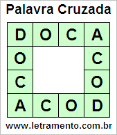 Palavra Cruzada Doca