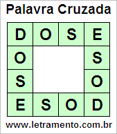 Palavra Cruzada Dose