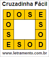 Cruzadinha Fácil Dose